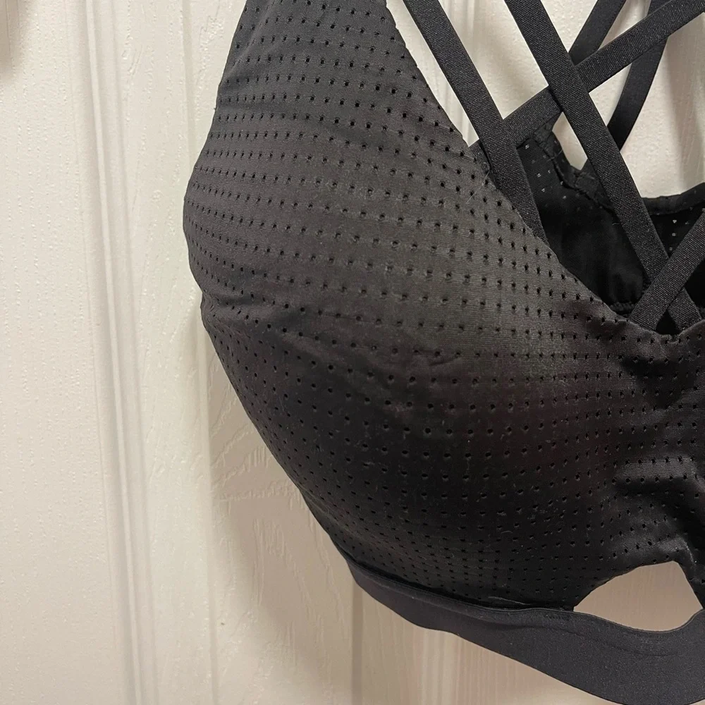 Victoria's Secret Black Strappy Sports Bra